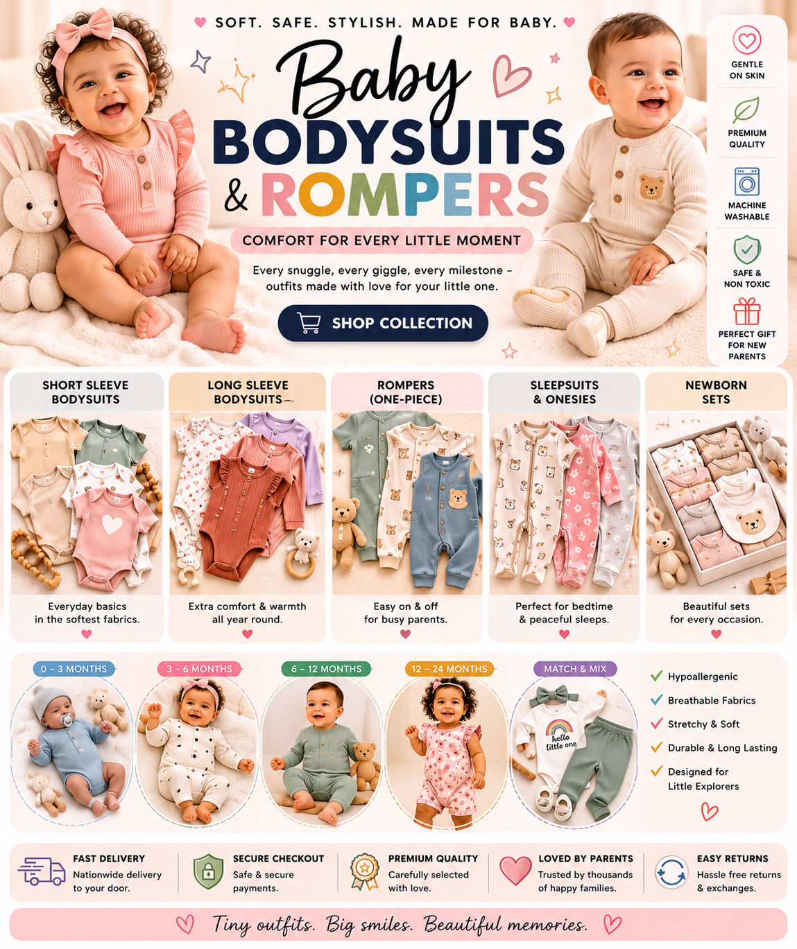 Baby Bodysuits and Rompers