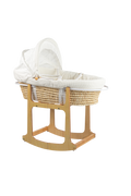 Emerald Baby Moses Basket wooden