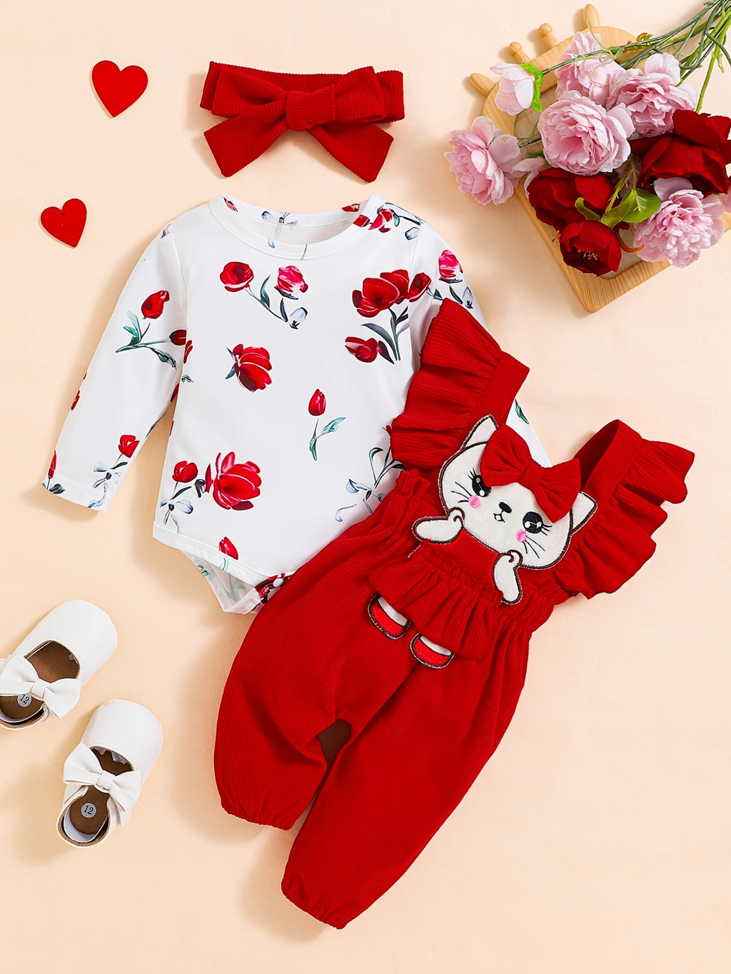 Cute Baby Girl Three-Piece Set