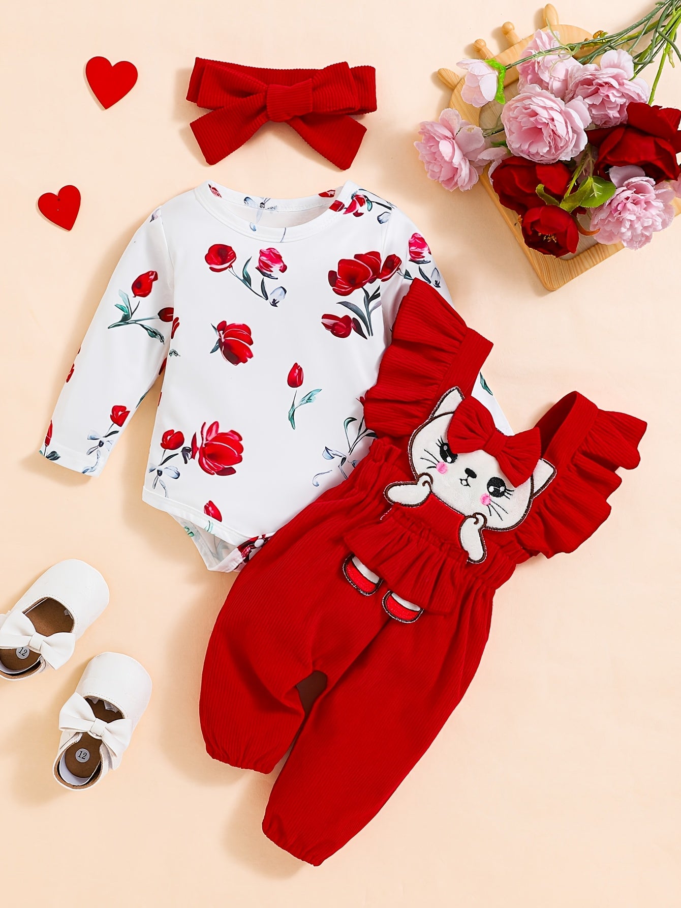 Cute Baby Girl Three-Piece Set