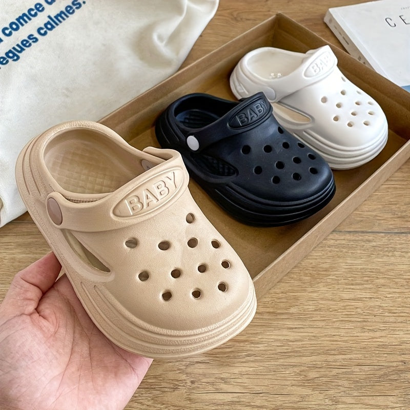 EVA Toe Caps, Fashionable And Easy Hole Shoes for Outdoor Wear, Children'S And Children'S Young Children, Spring, Summer, Autumn, Indoor And Outdoor Beach Anti-Slip, Lightweight Hole Shoes
