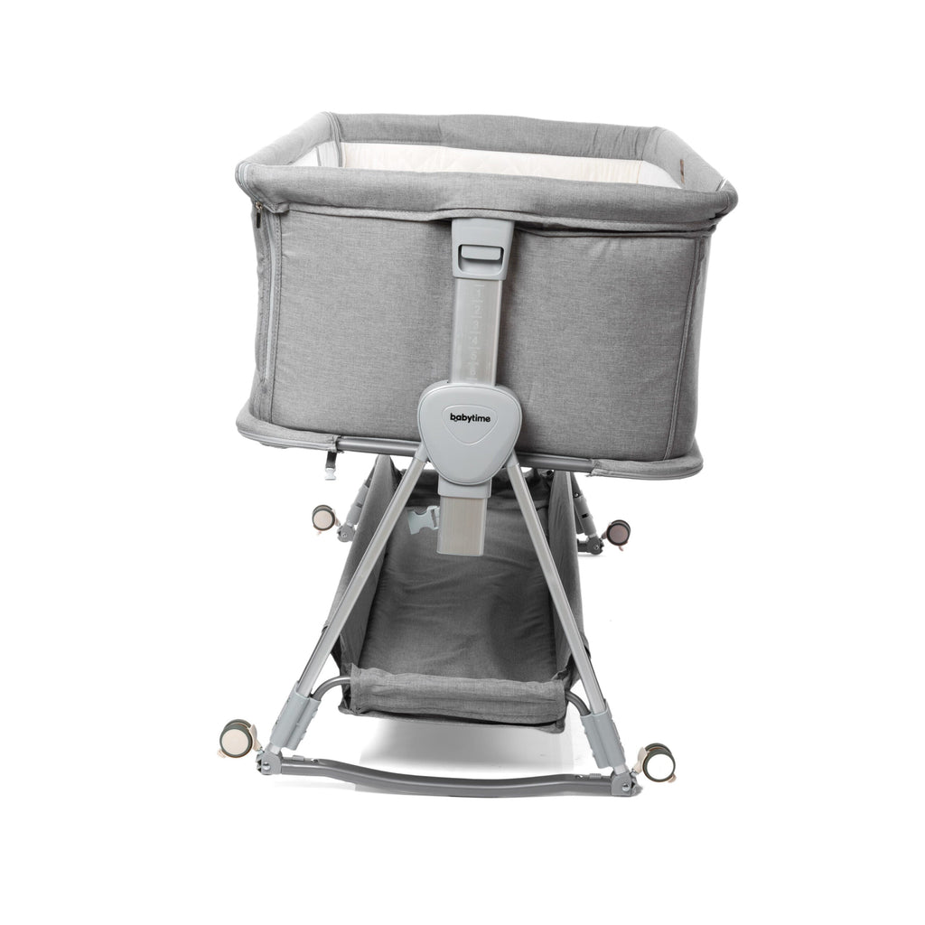 2 in 1 Babytime LARGE Co Sleeper with SECOND LEVEL to Last Longer + Swing Feature