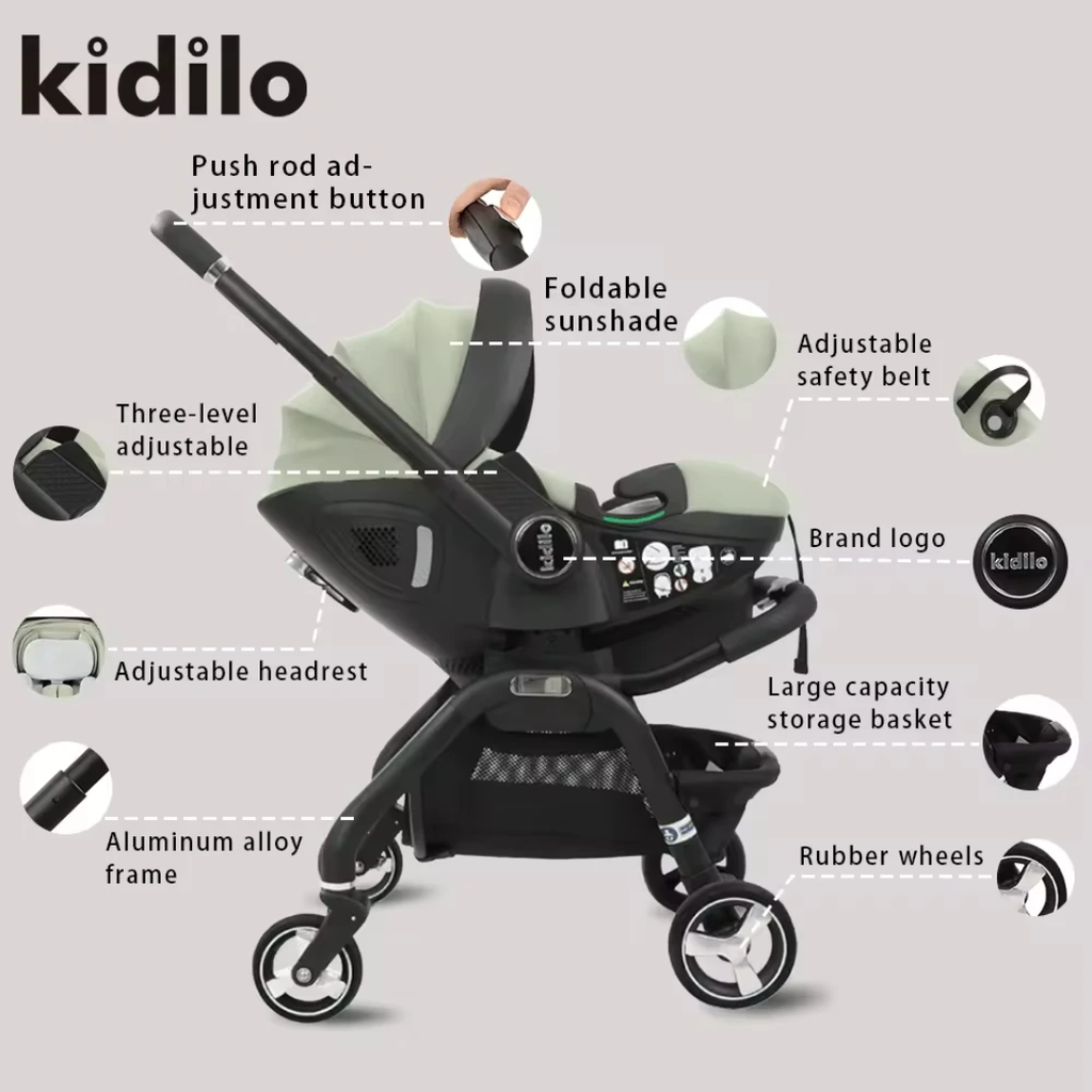 Kidilo S366 All in 1 Carseat Stroller
