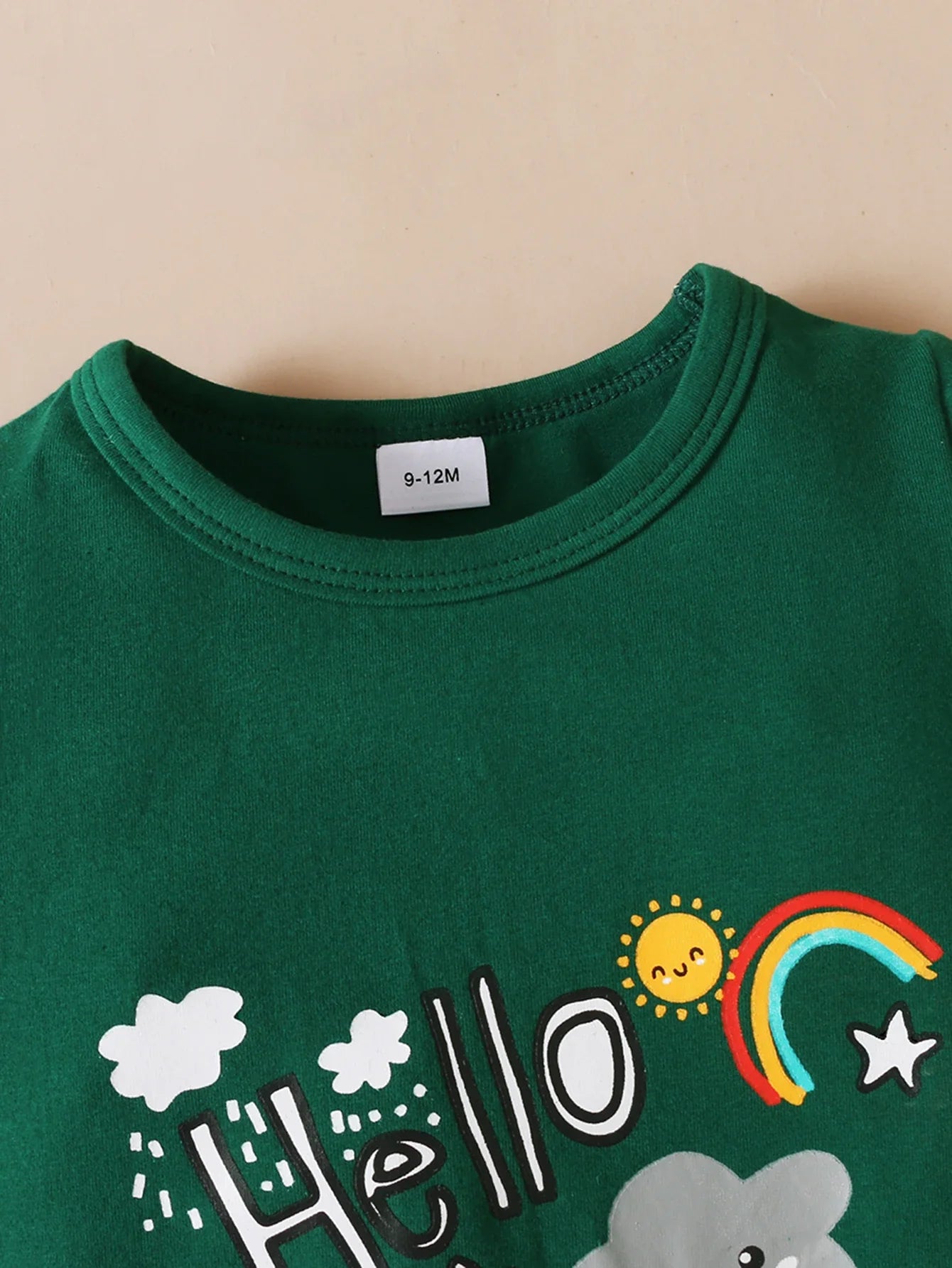 0-12 Months Baby girl Green Cartoon Printed short Bodysuit Newborn Summer Short sleeved Bodysuit Baby clothing