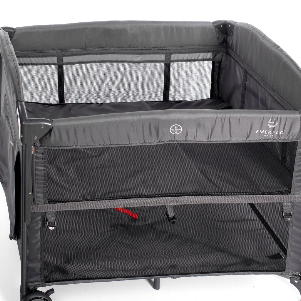 Emerald Baby Sarah Co Sleeper Camp Cot Combo Deal Mosquito Net and Changing Station