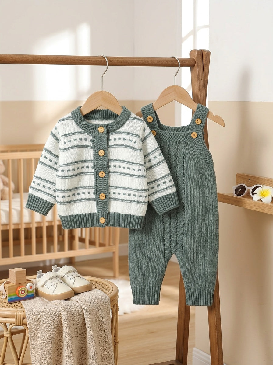 Infant and Toddler Romper Boys' Suspender Bodysuit