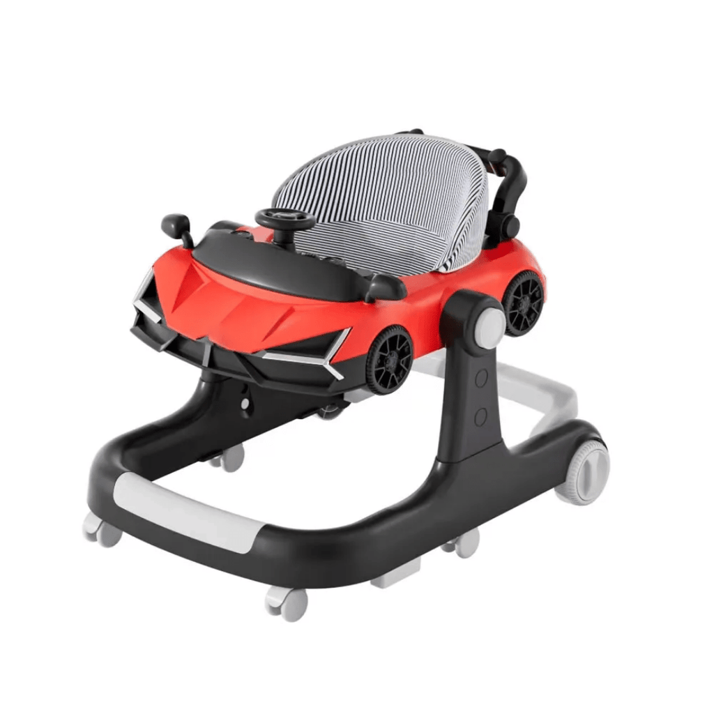 2-in-1 Lambo Sports Car-Inspired Baby Walker & Push-Behind Walker - Image 2