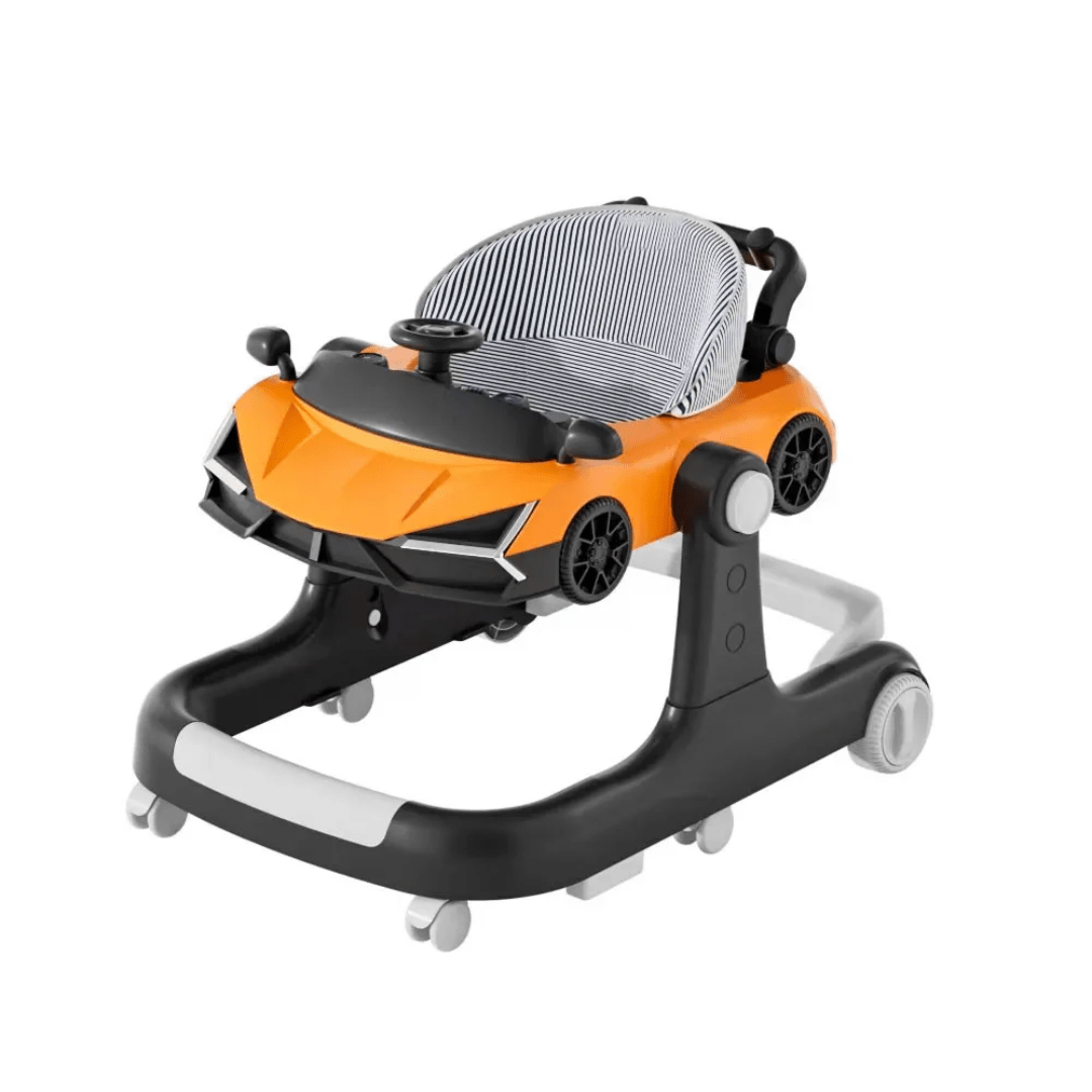 2-in-1 Lambo Sports Car-Inspired Baby Walker & Push-Behind Walker - Image 3