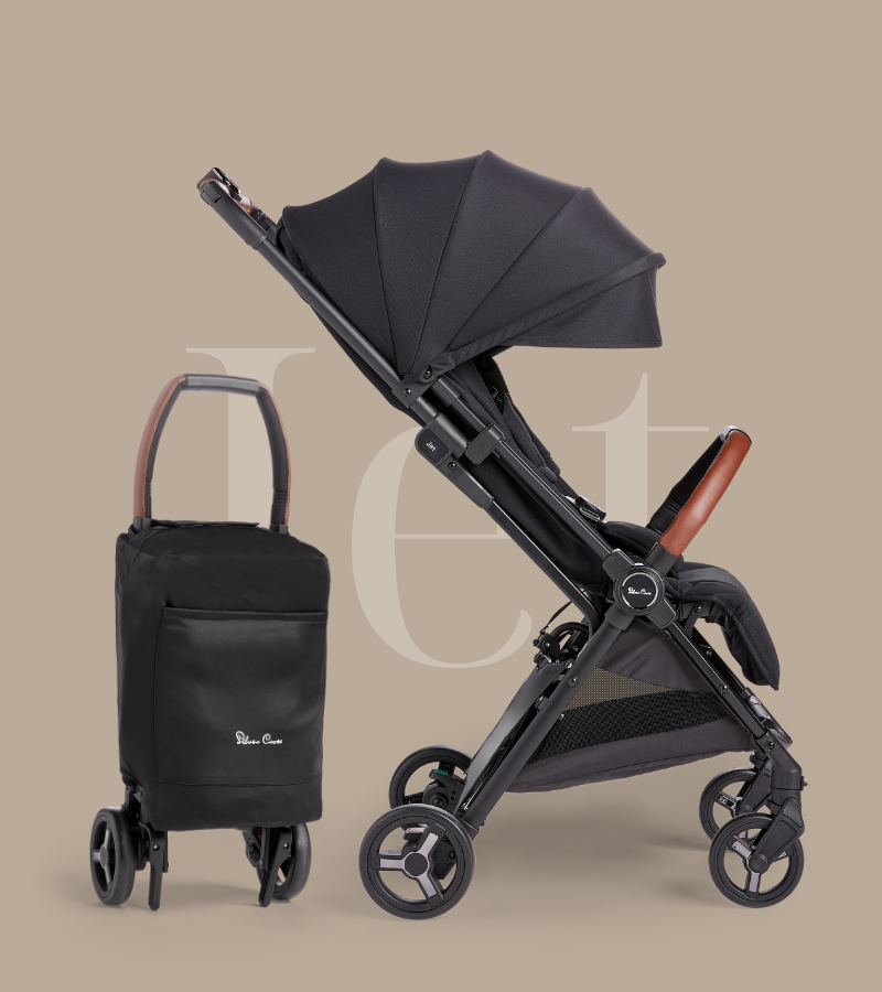 Silver Cross Jet  – Black (Cabin Approved Stroller)