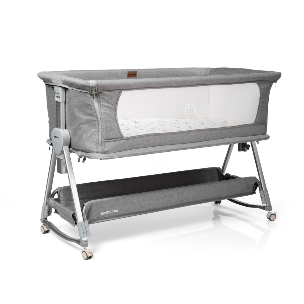 2 in 1 Babytime LARGE Co Sleeper with SECOND LEVEL to Last Longer + Swing Feature