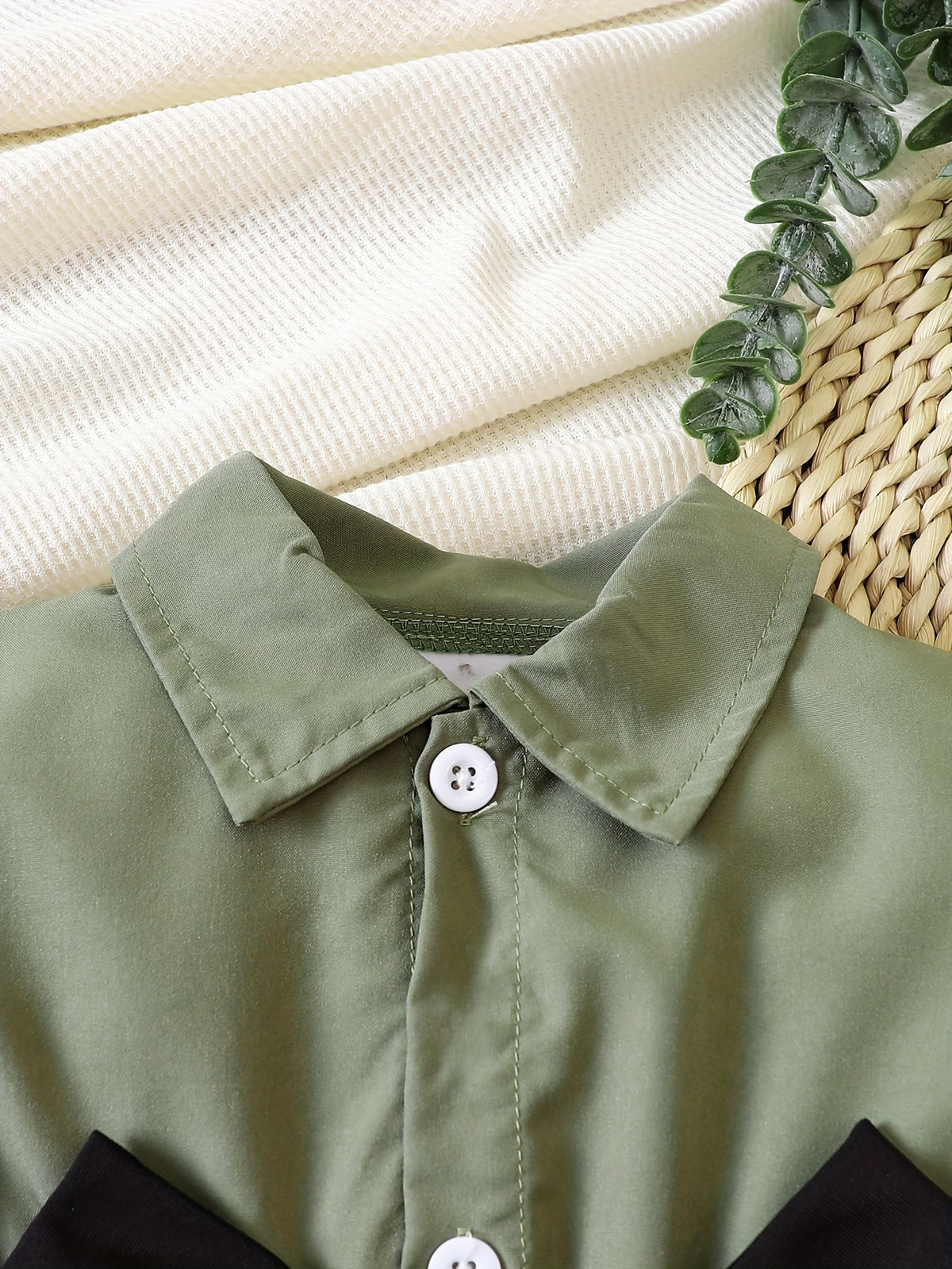 Long-Sleeved Shirt Set + Black Trousers, for Outdoor