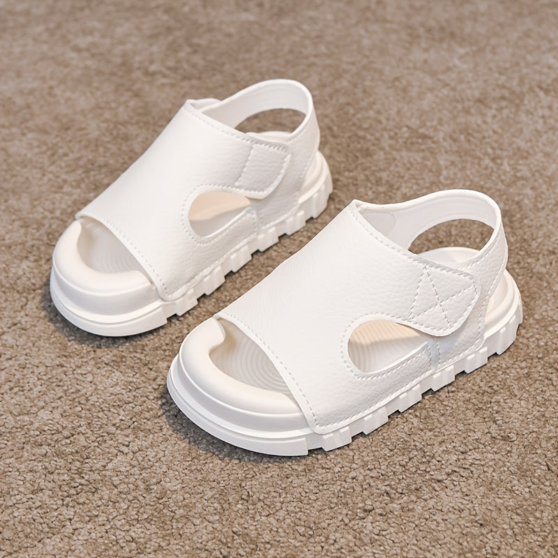 New Summer Kids' Soft and Comfortable Beach Sandals with Easy On/Off Closure, Lightweight Non-Slip Sports Sandals, Suitable for Children's Daily, School, and Casual Wear