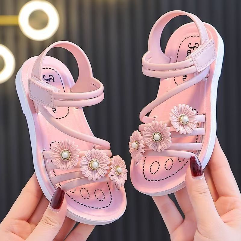 4 Seasons Girls' Flower Sandals for Little Girls