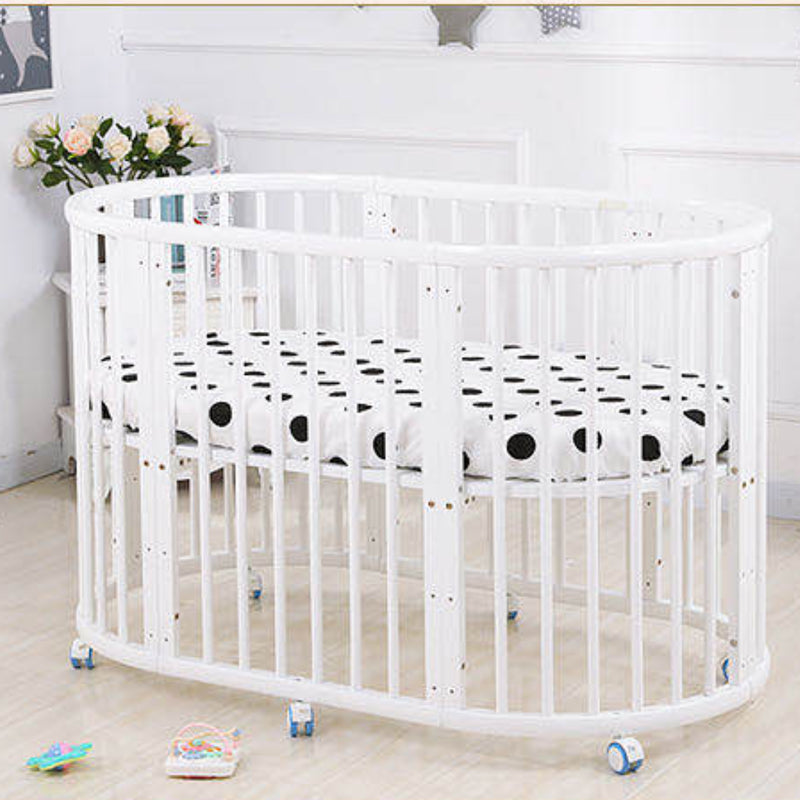 9 in 1 Oval Crib incl Mattress Pack