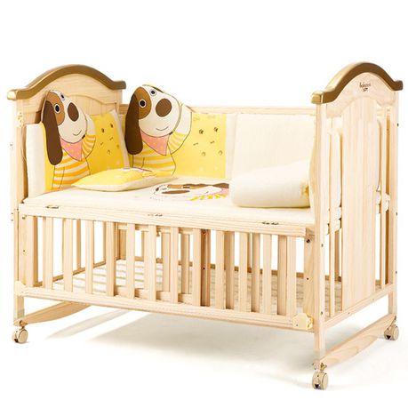 5 in 1 Belecoo Wooden Cot + Co sleeper