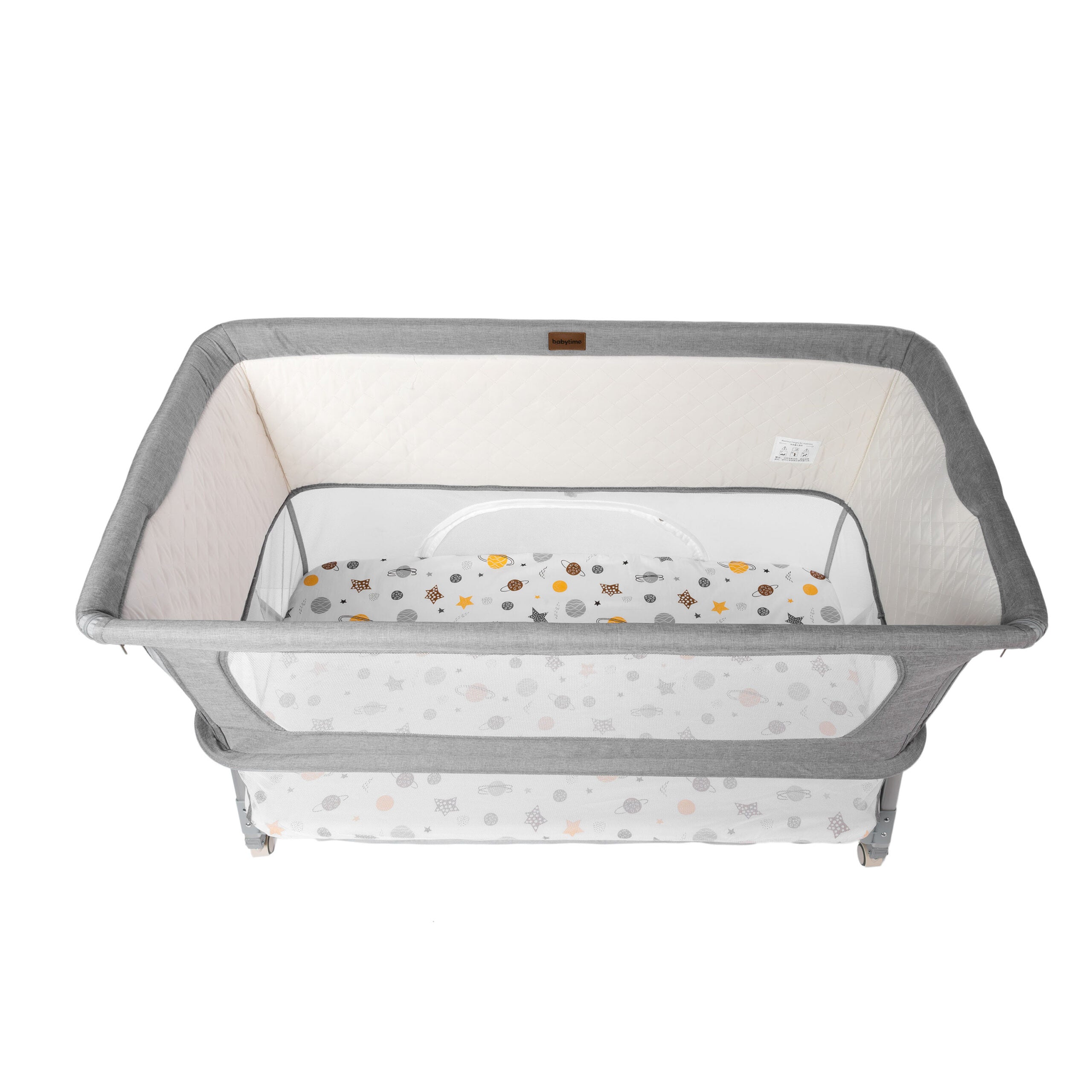 2 in 1 Babytime LARGE Co Sleeper with SECOND LEVEL to Last Longer + Swing Feature