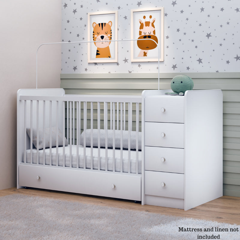 Twinkles Crib + Storage & Change Station