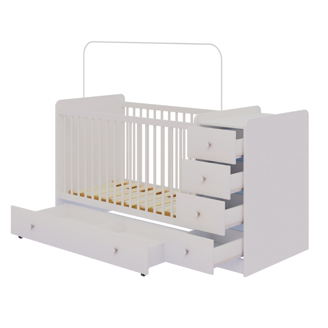 Twinkles Crib + Storage & Change Station