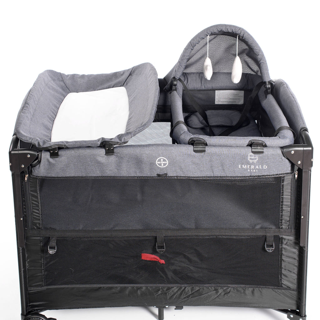 2 in 1 - Emerald Baby - Hannah Co Sleeper Camp Cot