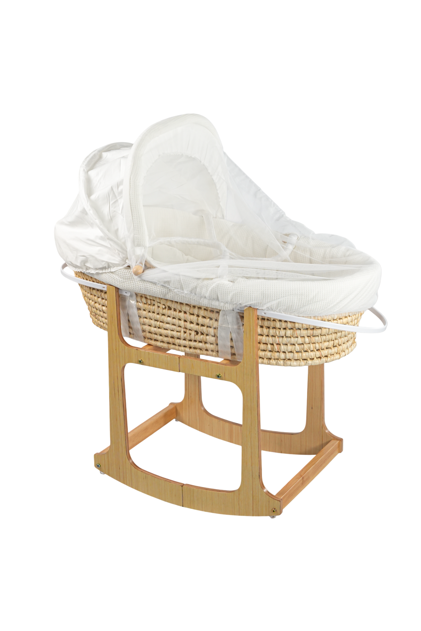 Emerald Baby Moses Basket wooden
