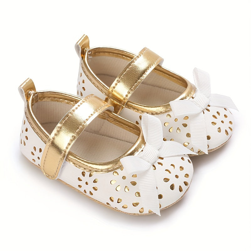 Spring/Autumn Baby Shoes Girls' Little French Style Flat Princess Shoes 0-1 Year Old Newborn 100 Days 1St Birthday Shoes