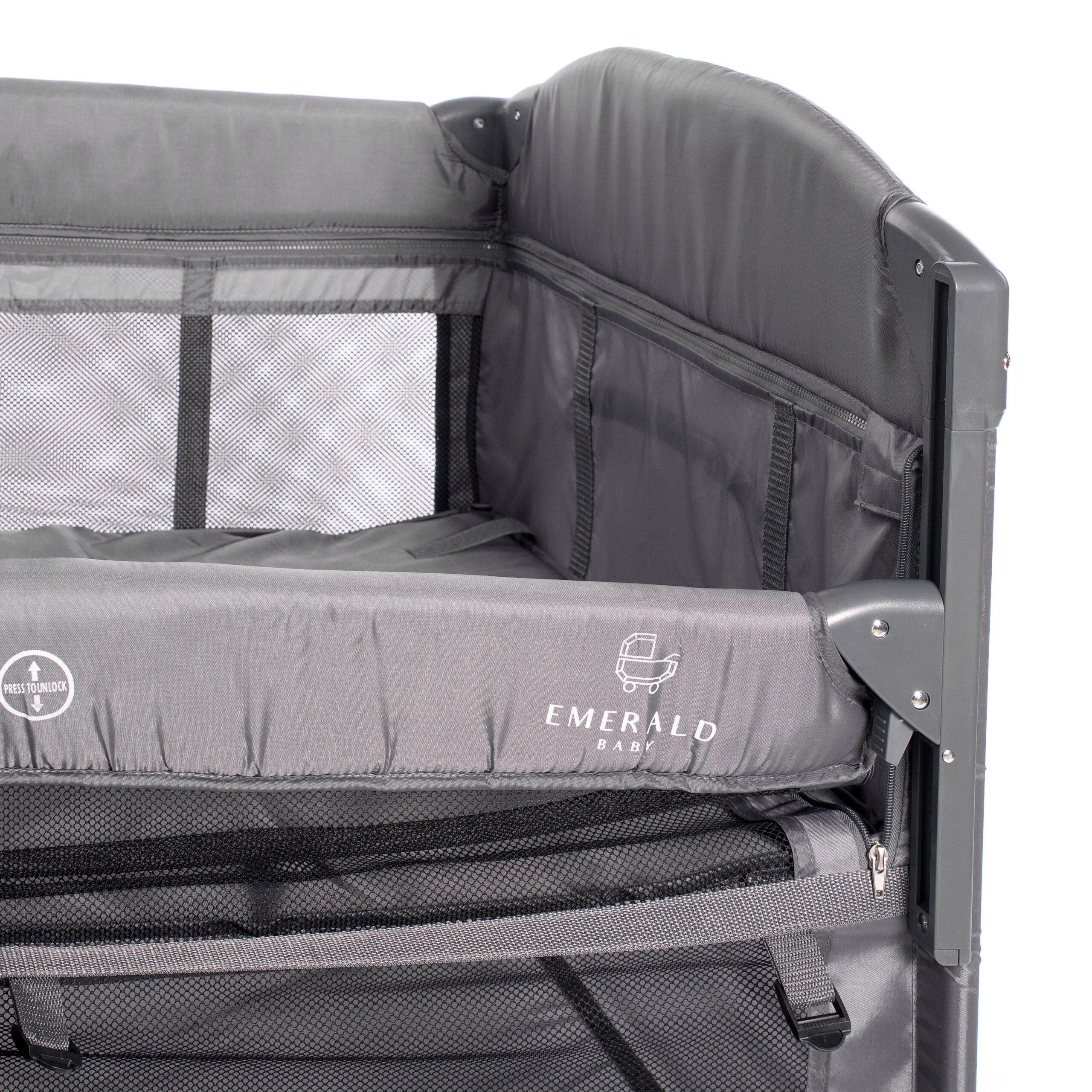 Emerald Baby Sarah Co Sleeper Camp Cot Combo Deal Mosquito Net and Changing Station