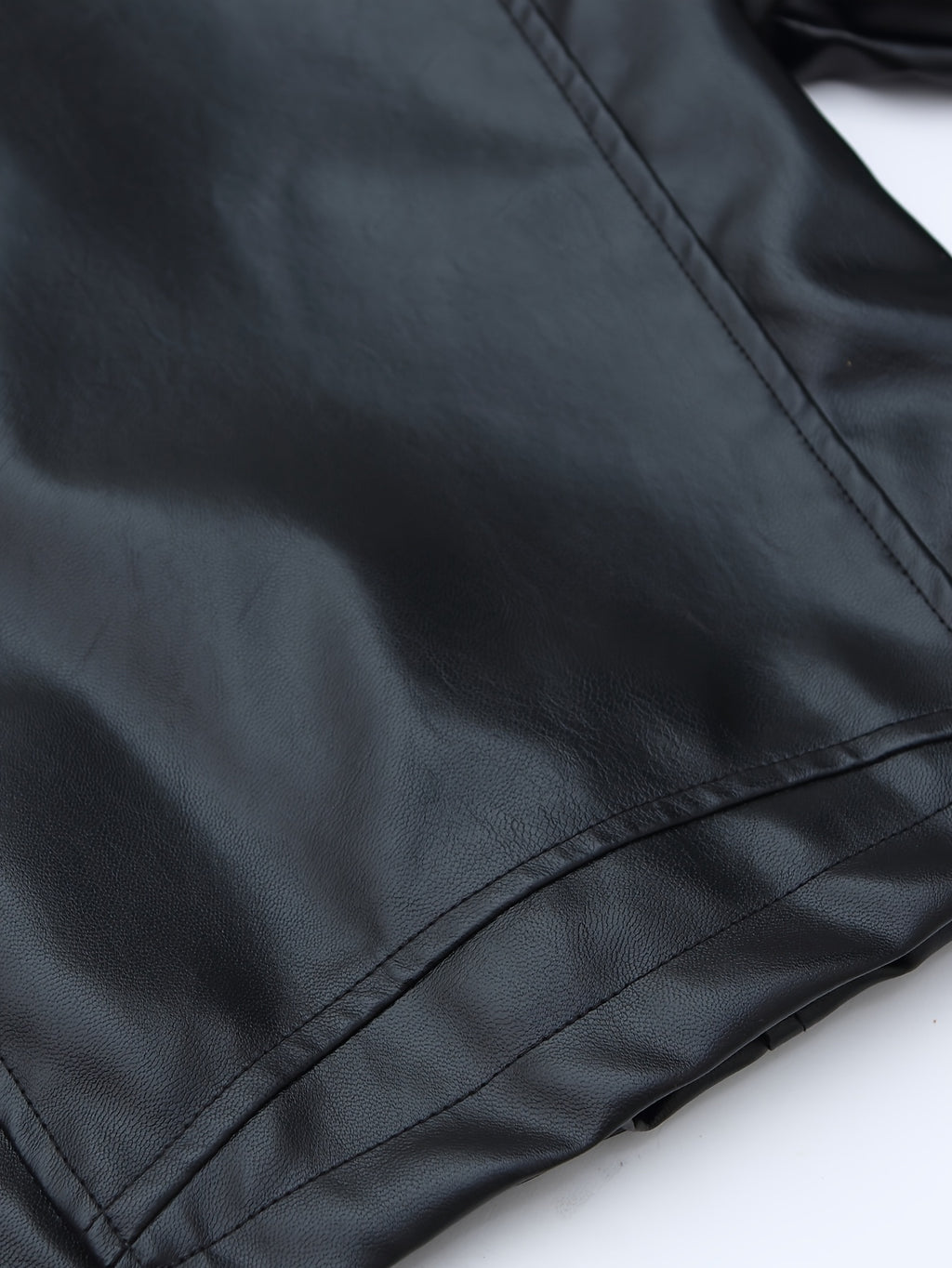 Boys' Cool Street-Style PU Leather Jacket, Spring/Autumn Fashionable Vintage Lapel Motorcycle PU Leather Jacket Outerwear,halloween