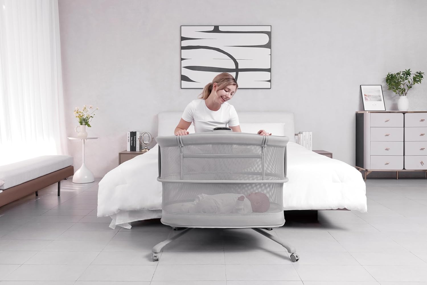 Mastela Starlite Bassinet Co Sleeper Electric Crib