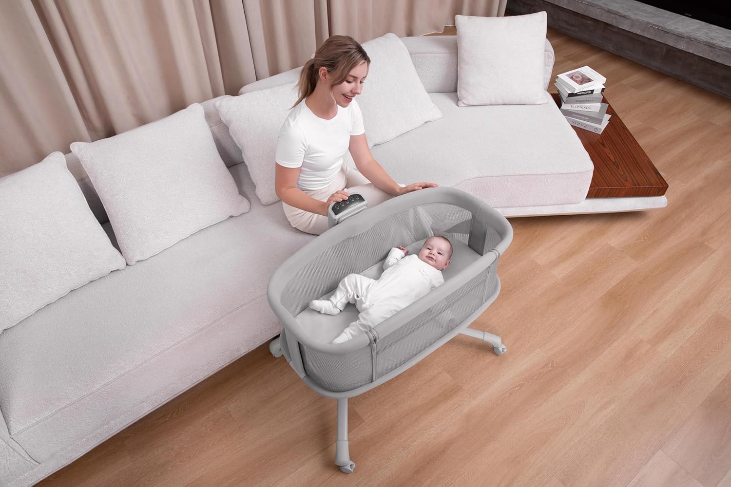 Mastela Starlite Bassinet Co Sleeper Electric Crib