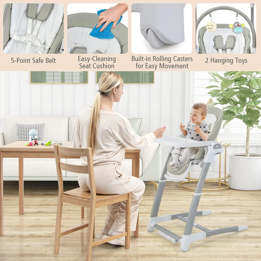 Kidilo All in One High Chair & Swing