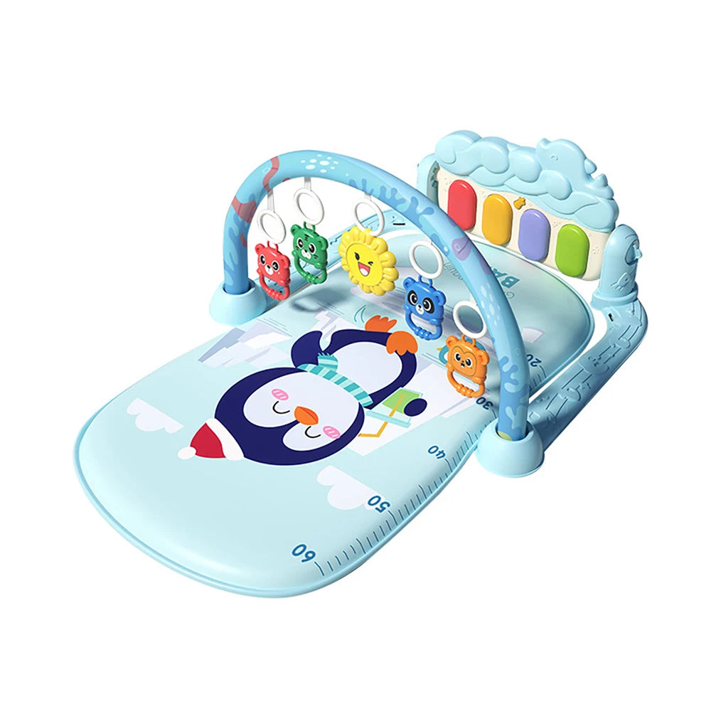 0-12 Months Baby Activity Gym Rack Musical Surface Activities for Kids Crawling Waterproof Carpet Activity Play Mats for Newborn