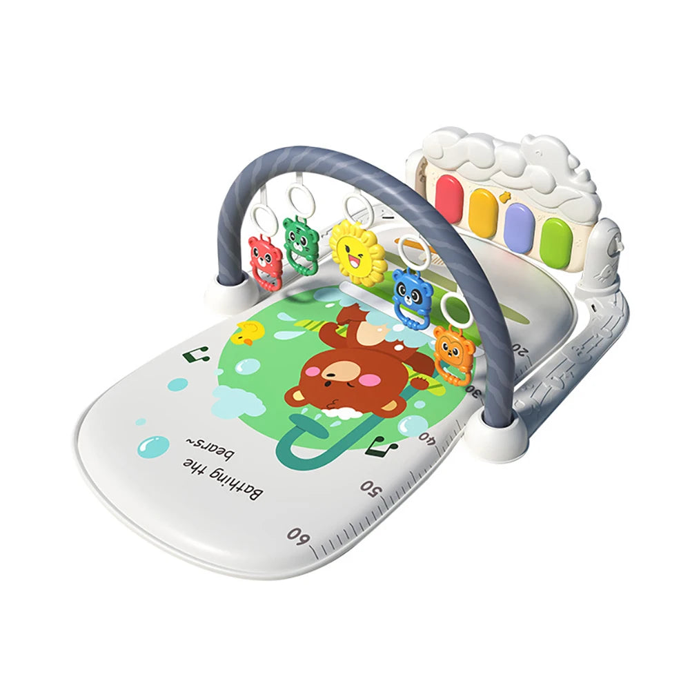 0-12 Months Baby Activity Gym Rack Musical Surface Activities for Kids Crawling Waterproof Carpet Activity Play Mats for Newborn