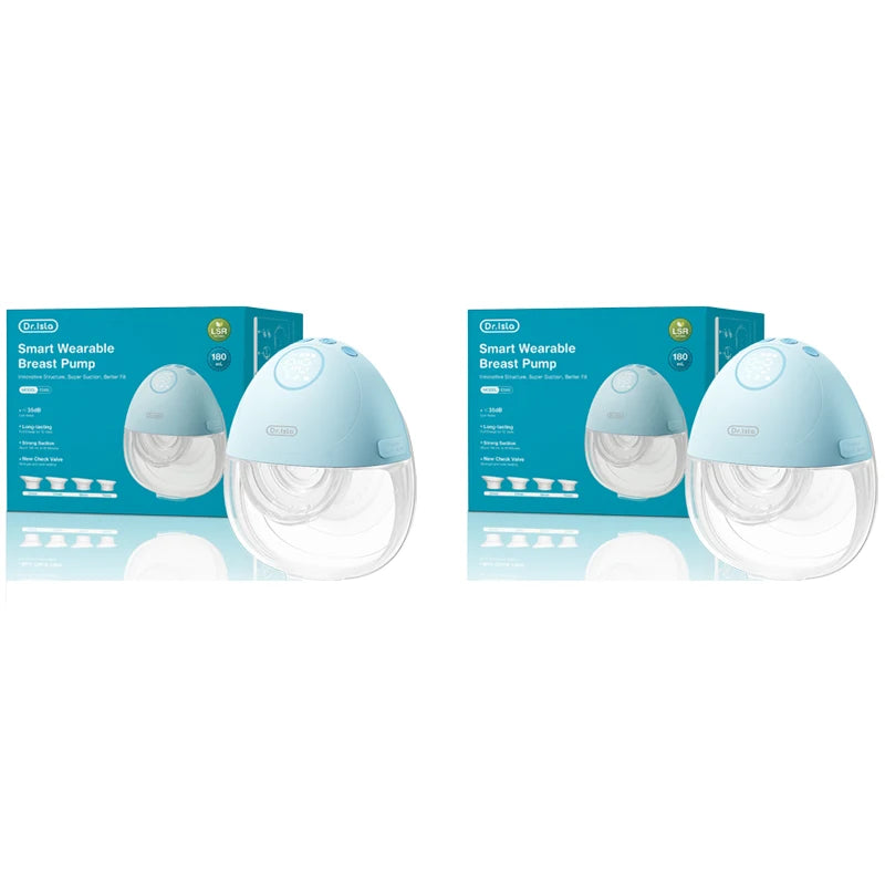 MAMIJOY Wearable Electric Breast Pump 3 Smart Memory Modes 12 Suction Levels ≤35dB Low Noise Comfortable＆Better Fit EB60