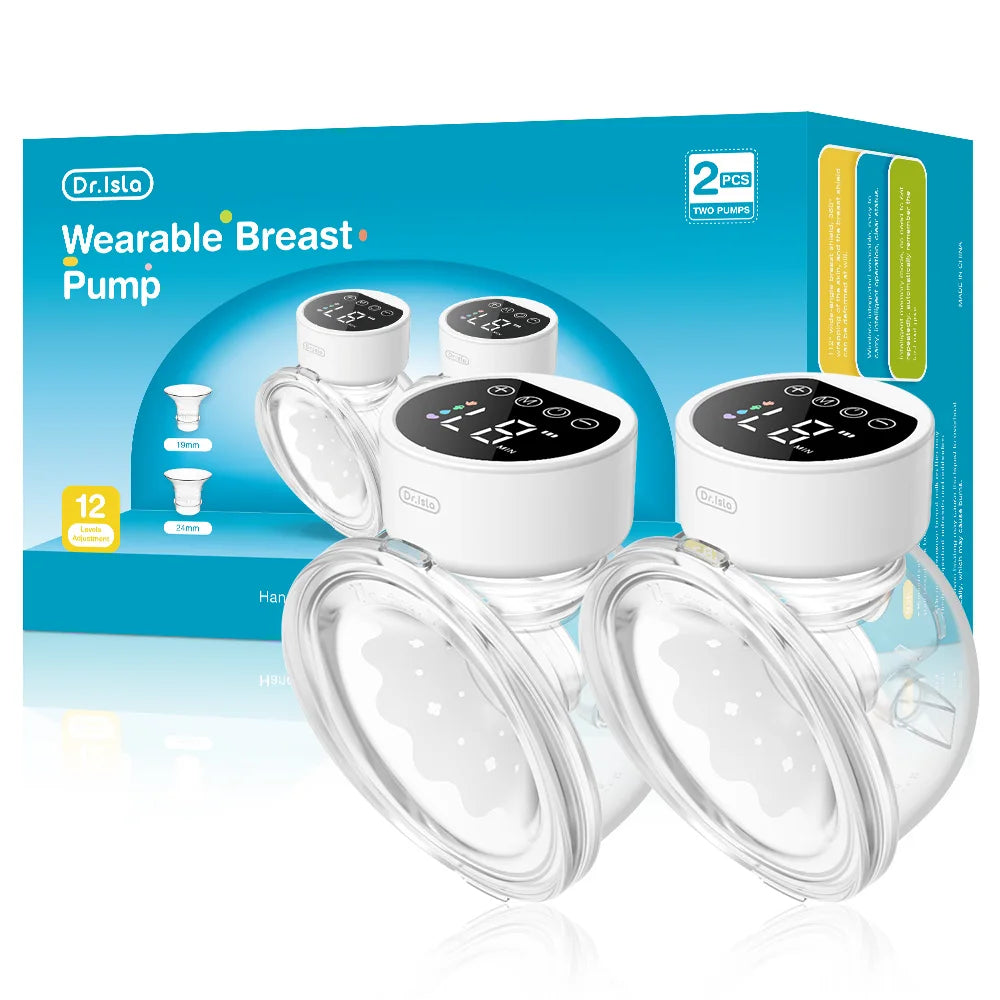 MAMIJOY Wearable Electric Breast Pumps 4 Modes 12 Levels Hands Free Breast Pump DEB26D