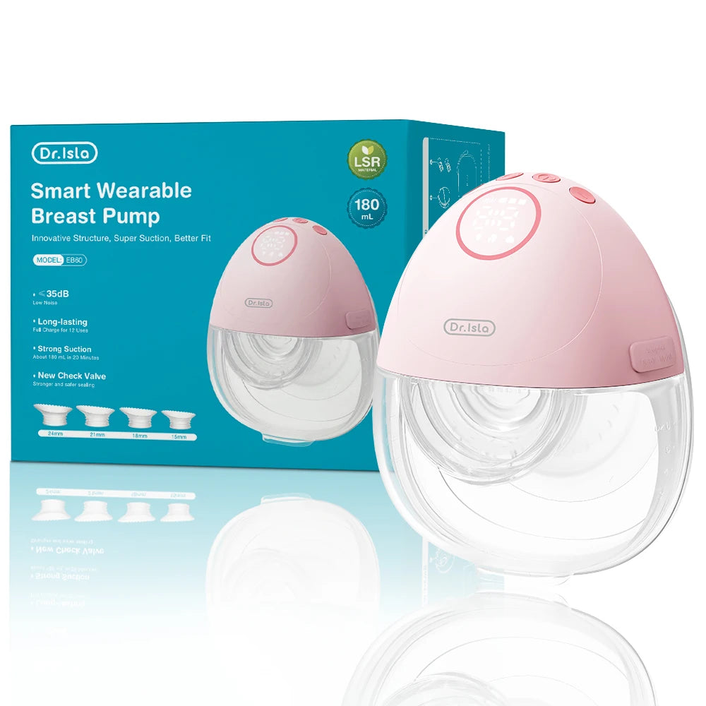 MAMIJOY Wearable Electric Breast Pump EB60 3 Smart Memory Modes 12 Suction Levels Low Noise 35 dB