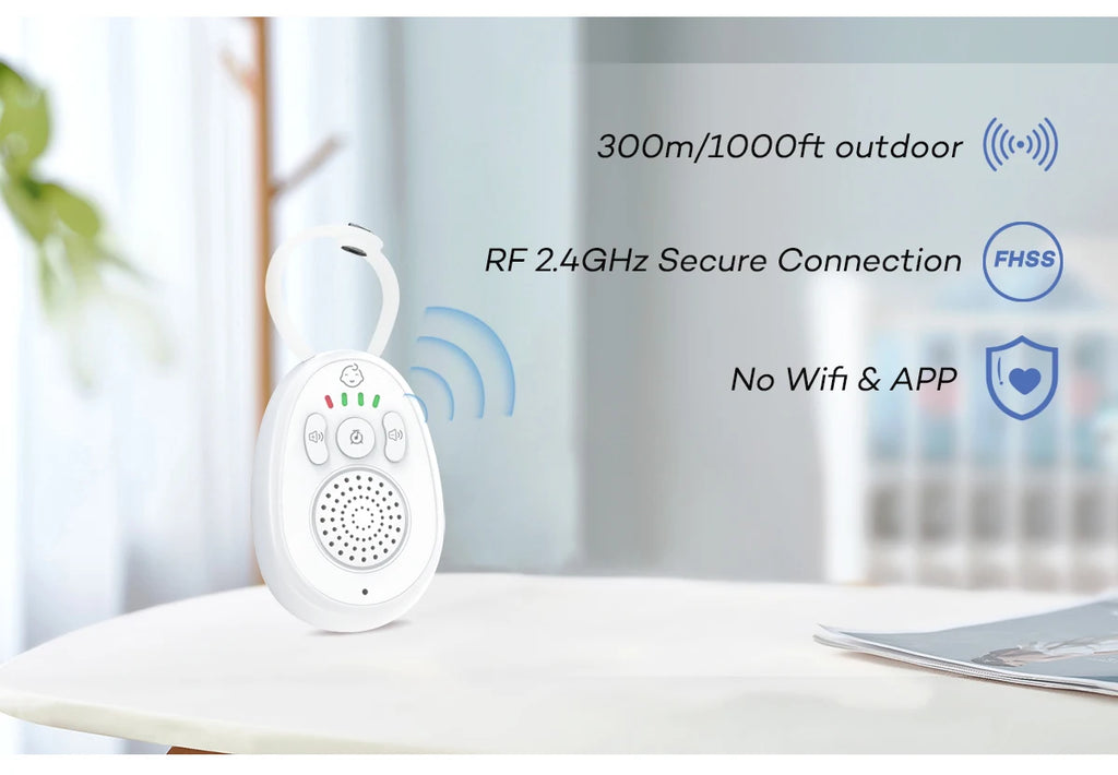 Portable Baby White Noise Machine With Lullaby Timer Travel White Noise A Pair Built in 1000mAh Battery For Sleeping Baby Adults