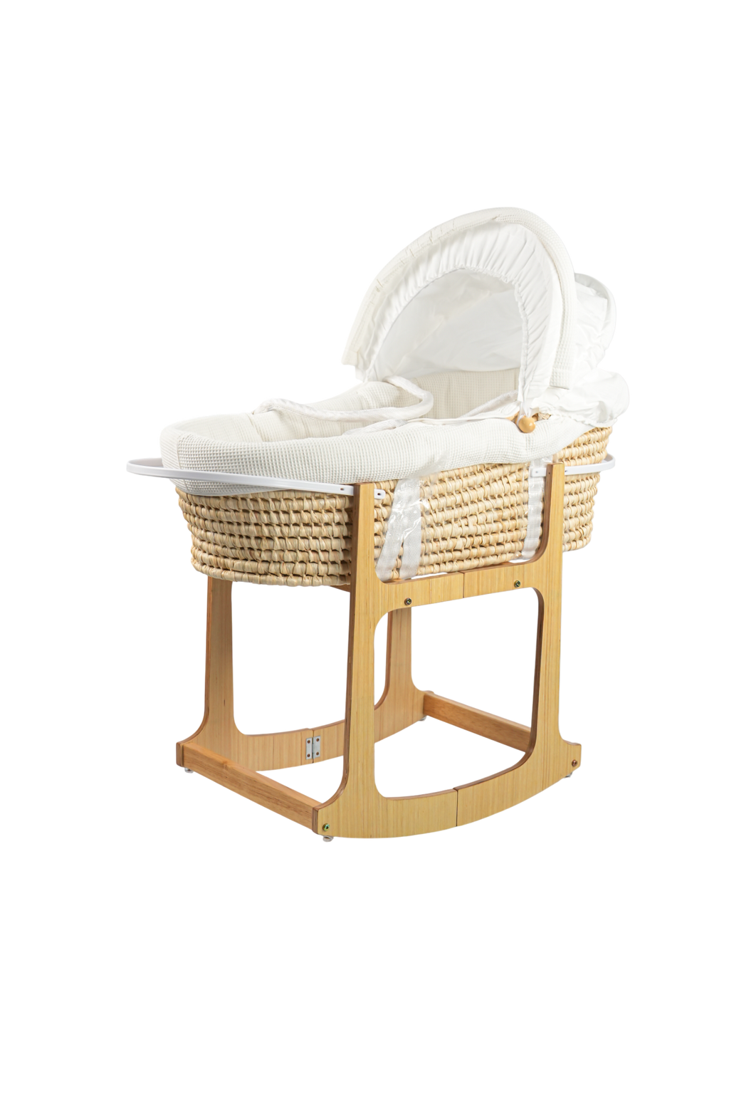 Emerald Baby Moses Basket wooden
