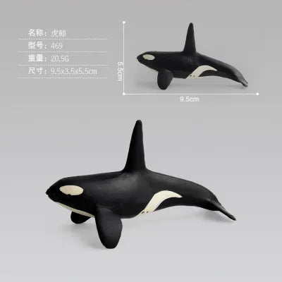 New Simulation Ocean Animals Model Toys Whale Shark Sea Turtle Sets Educational Plastic Action Figures