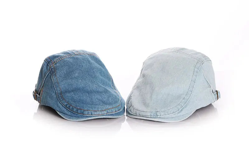Denim Kids Hat for Boys Girls Classic Vintage Adjustable Baby Hat Autumn Winter Kids Beret Hat Children Cowboy Cap 2-12Y