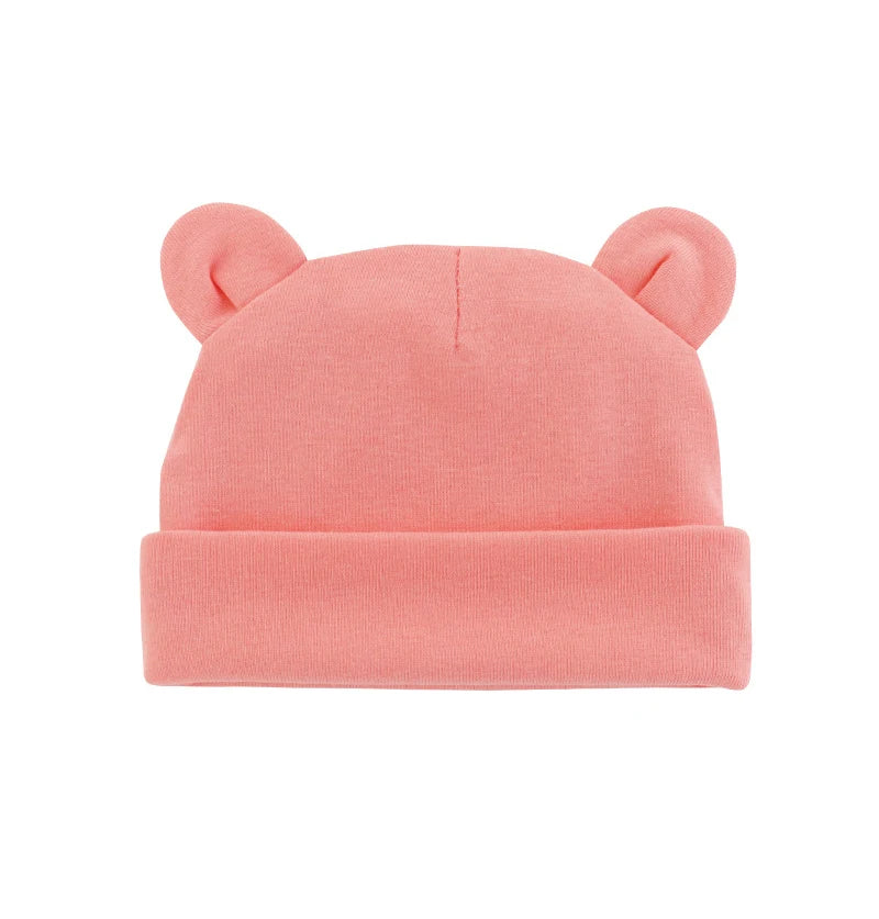 Cute Baby Hat Newborn Beanie Cotton Soft Elastic Baby Cap for Girls Boy Hats Newborn Photography Props Infant Bonnet Accessories