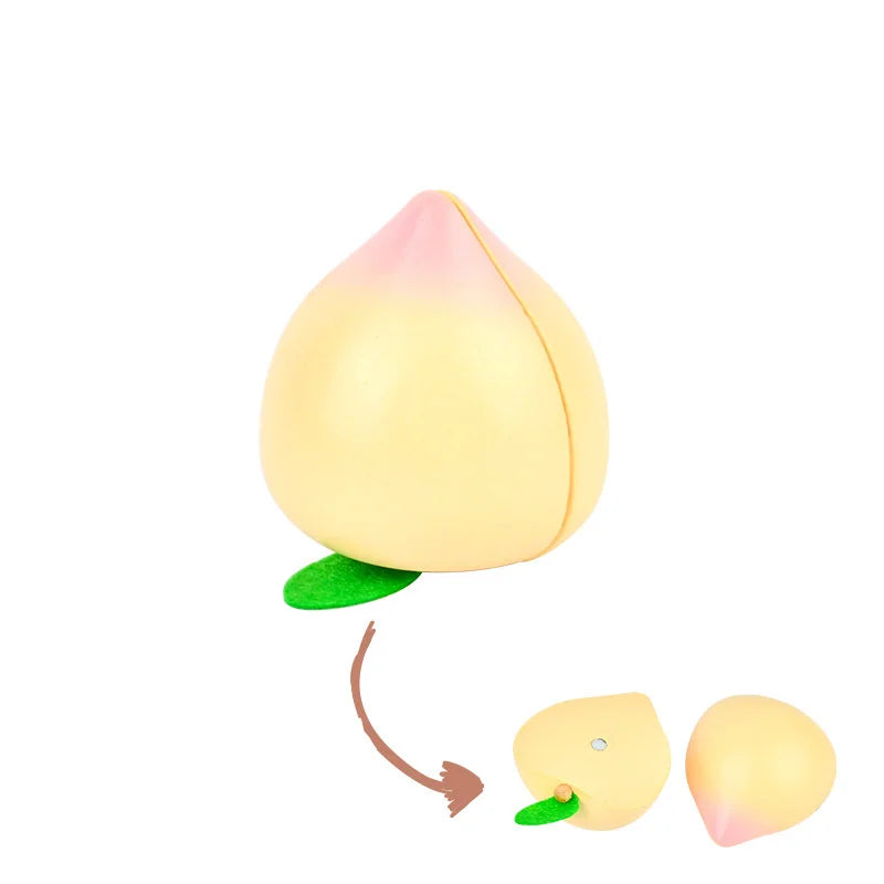1Pcs Wooden Magnetic Chechele Montessori Simulation Play House Vegetable Biscuit Bread Baking Toys Wooden Educational Toys Gifts