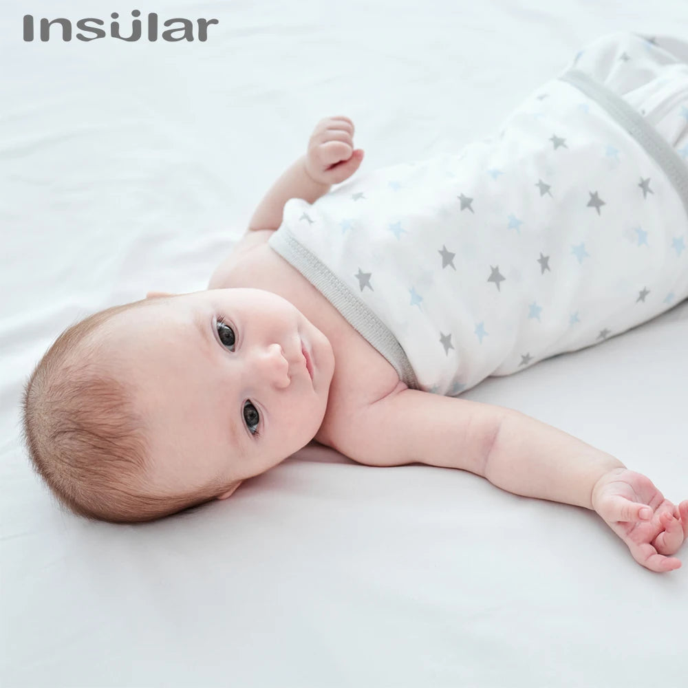 Insular Newborn Baby Anti Shock Swaddling Sleeping Bag Spring And Summer Thin Baby Anti Shock Artifact Newborn Bag Held Cotton