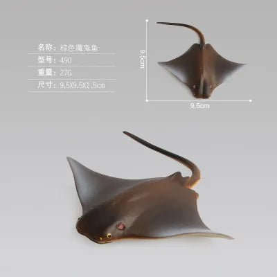 New Simulation Ocean Animals Model Toys Whale Shark Sea Turtle Sets Educational Plastic Action Figures