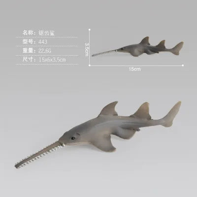 New Simulation Ocean Animals Model Toys Whale Shark Sea Turtle Sets Educational Plastic Action Figures