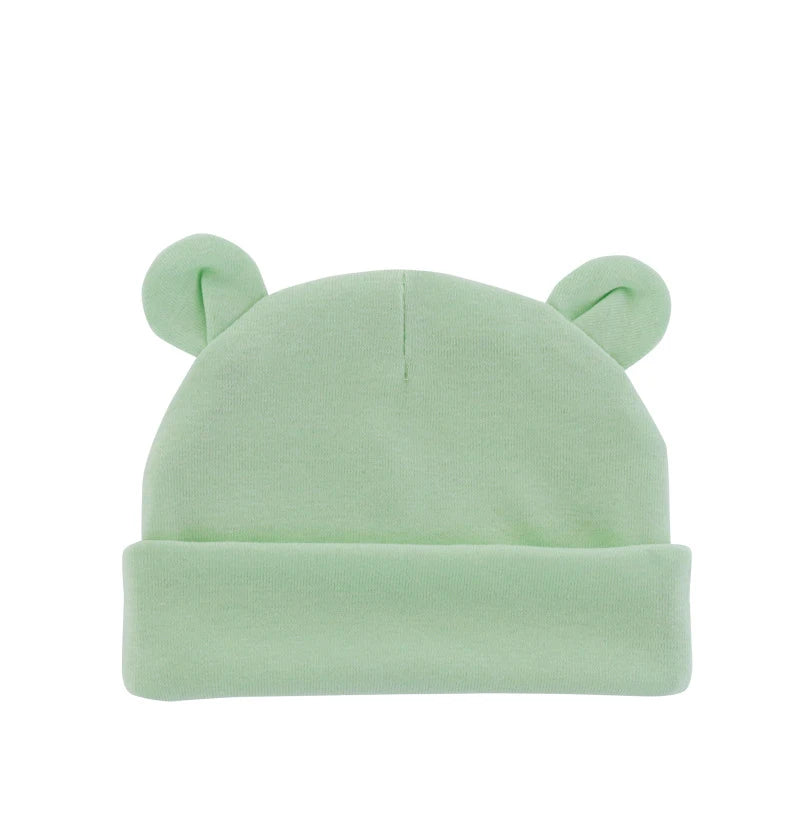 Cute Baby Hat Newborn Beanie Cotton Soft Elastic Baby Cap for Girls Boy Hats Newborn Photography Props Infant Bonnet Accessories