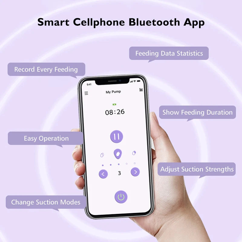 Wireless Double Wearable Breast Pump - Hands-Free App Control