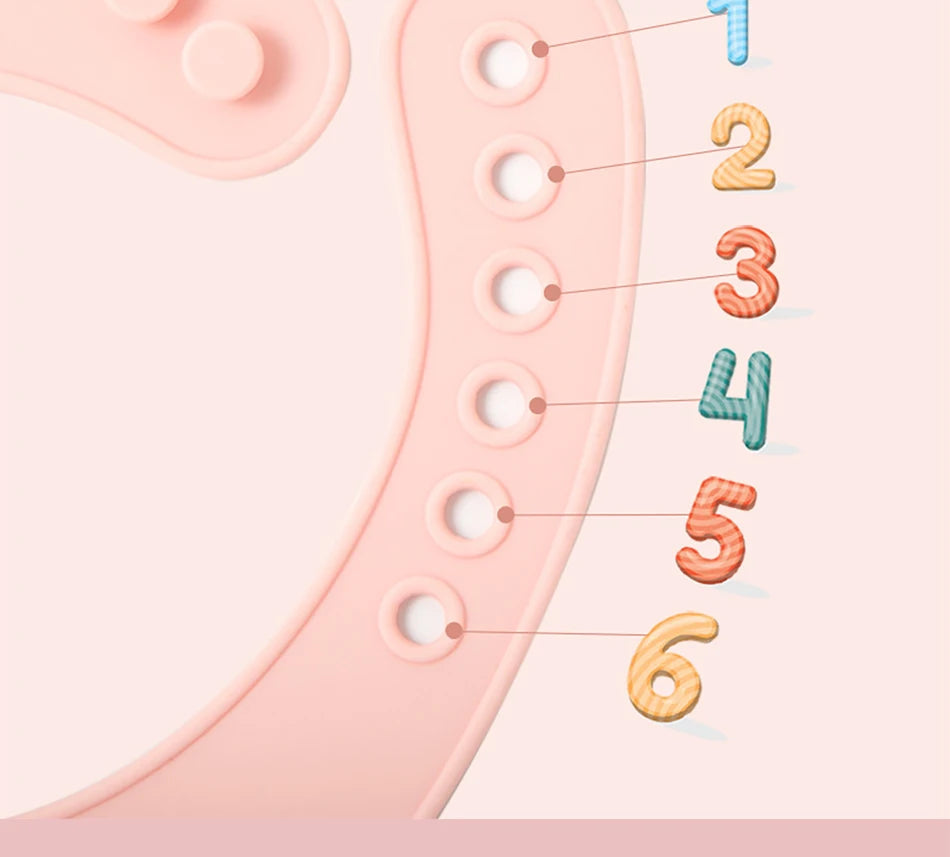 2021 Cute Baby Bibs Waterproof Silicone Bib Feeding Infant Newborn Cartoon Apron ToddlerX Adjustable Bib Burp Cloths with Pocket