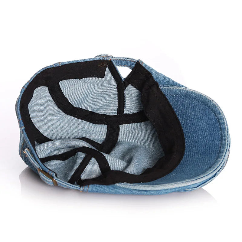 Denim Kids Hat for Boys Girls Classic Vintage Adjustable Baby Hat Autumn Winter Kids Beret Hat Children Cowboy Cap 2-12Y