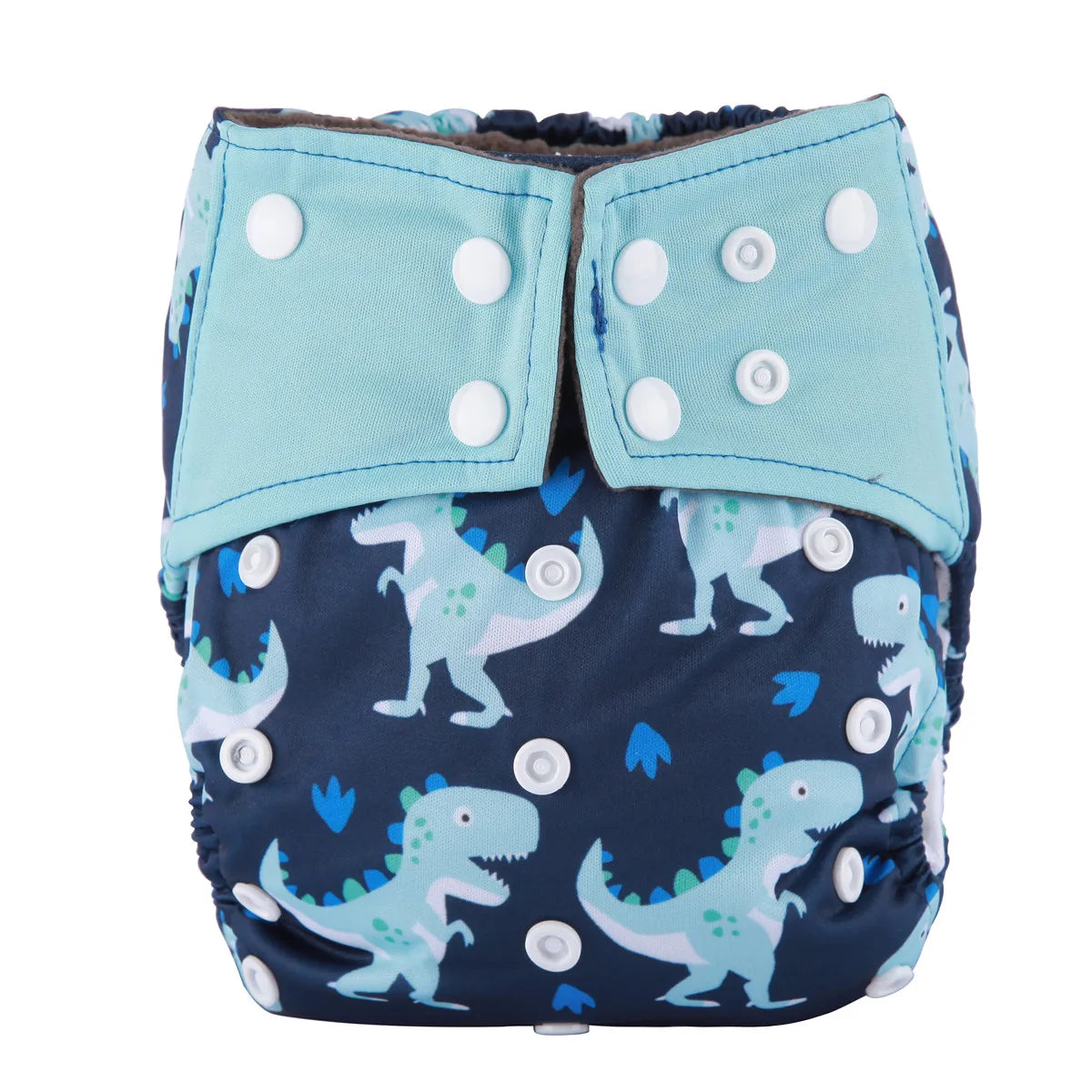 Baby Cloth Diaper Nappy Washable Reusable Double Gusset Bamboo Charcoal 3-15kg 8-36lbs No Inserts