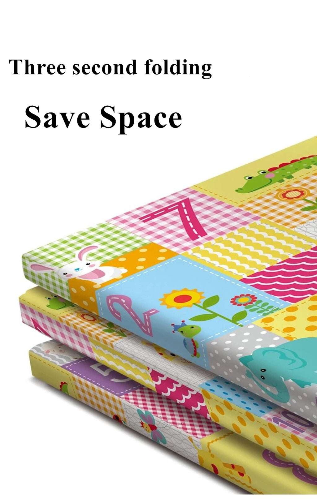 Double-sided New Baby Folding Crawling Activity Mat Children's Carpet Soft Foam Pad Kids Cartoon Waterproof Crawling Game Carpet